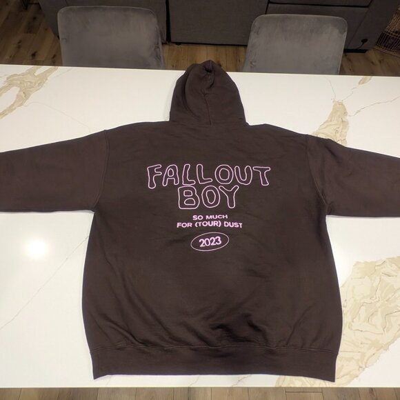 Fall Out Boy So Much for (Tour) Stardust Smiley Hoodie Unisex XL Fleece - Picture 5 of 9